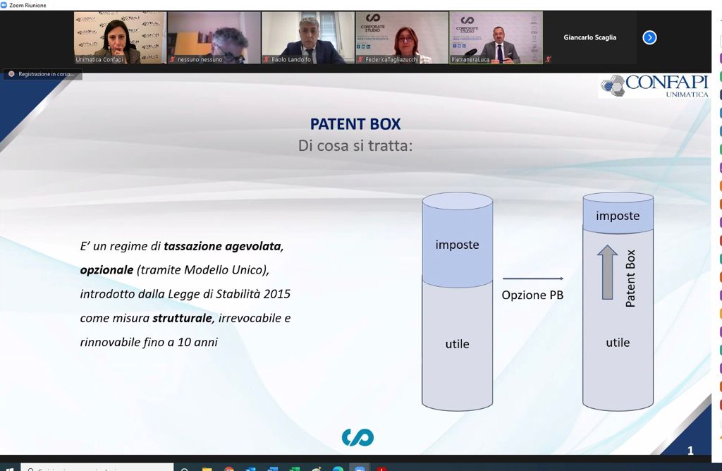 PATENT BOX: regime di tassazione agevolata